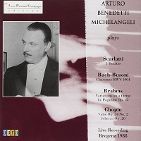 Aura : Michelangeli - Scarlatti, Busoni, Brahms