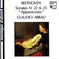 Harmonia Mundi : Arrau - Beethoven Sonatas 22 & 23, Original Variations
