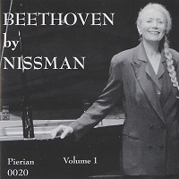 Pierian Recording Society : Nissman - Beethoven Volume 01