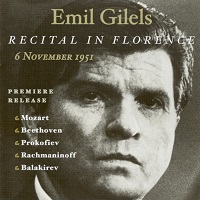 Music & Arts : Gilels - Florence Recital