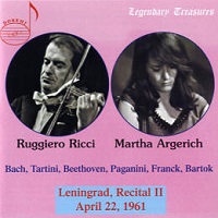 Doremi Legendary Treasures : Argerich - Beethoven, Bartok, Tartini