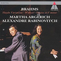 Teldec : Argerich - Brahms Sonata, Variations, Waltzes for Two Pianos

