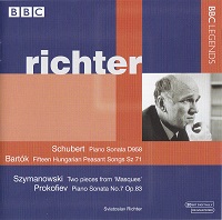 BBC Legends : Richter - Bartok, Prokofiev, Schubert, Szymanowski