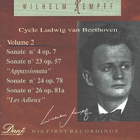 Dante : Kempff - Beethoven Sonatas Volume 02