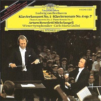 Deutsche Grammophon : Michelangeli - Beethoven Concerto No. 1, Sonata No. 4