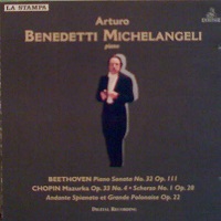 �Ermitage : Michelangeli - Beethoven, Chopin