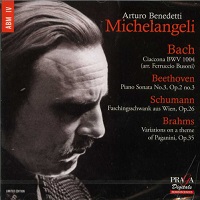 Praga Digitals : Michelangeli - Busoni, Beethoven, Brahms, Schumann