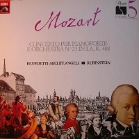  EMI : Michelangeli, Rubinstein - Mozart Concerto No. 23