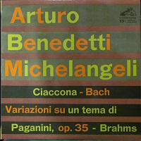  La Voce del Padrone : Michelangeli - Brahms, Busoni