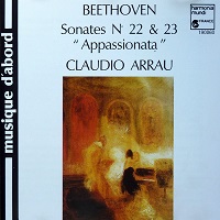 Harmonia Mundi : Arrau - Beethoven Sonatas 22 & 23, Original Variations