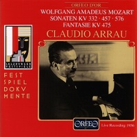 Orfeo : Arrau - Mozart Sonatas, Fantasia