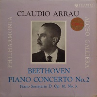 Columbia : Arrau - Beethoven Concerto No. 2, Sonata No. 7