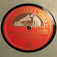 �HMV : Arrau - Brahms Concerto No. 1