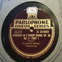 �Parlophone : Arrau - Chopin Scherzo No. 3