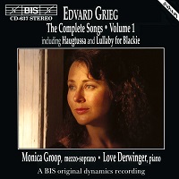 �BIS : Grieg - Songs Volume 01
