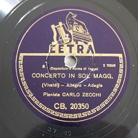 Cetra : Zecchi - Bach/Vivaldi Concerto