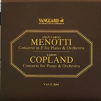 Vanguard Classics : Wild - Copland, Menotti
