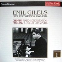 �Melodiya : Gilels - 1962 Recordings
