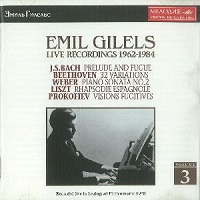 Melodiya : Gilels - 1968 Live Recordings