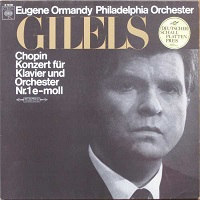 �Columbia : Gilels - Chopin Concerto No. 1