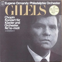 Columbia : Gilels - Chopin Concerto No. 1