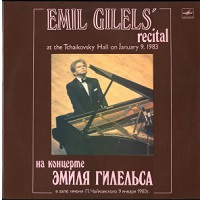 �Melodiya : Gilels - Schumann, Brahms, Mendelssohn