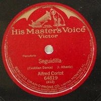 HMV : Cortot - Albeniz Seguidilla
