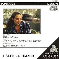 Denon Japan : Grimaud - Chopin, Liszt, Schumann