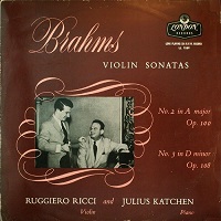 London : Katchen - Brahms Violin Sonatas 2 & 3