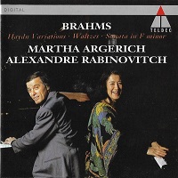 Teldec : Argerich - Brahms Sonata, Variations, Waltzes for Two Pianos
