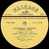 Melodiya : Cortot - Schumann Concerto