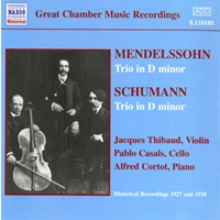 Naxos : Cortot - Mendelssohn, Schumann