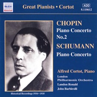 Naxos : Cortot - Chopin, Schumann