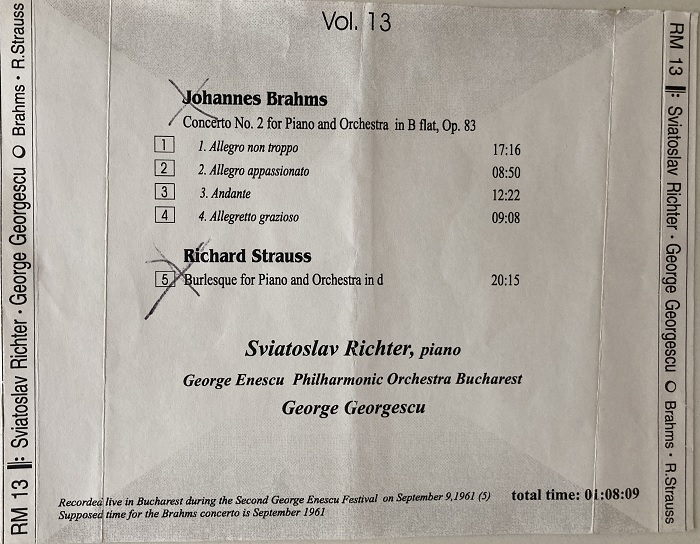 �Russian Masters : Richter - Volume 13