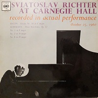 CBS At Carnegie Hall : Richter - Haydn, Schumann