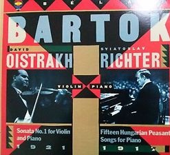 Columbia : Richter - Bartok Violin Sonata, Peasant Songs