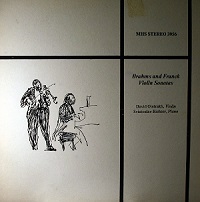 �Musical Heritage Society : Brahms, Franck
