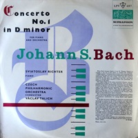 Supraphon : Richter - Bach Concerto No. 1