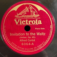 Victorola : Cortot - Weber Invitation to the Dance