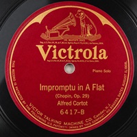 Victorola : Cortot - Chopin Impromptu No. 1