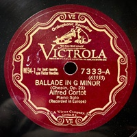 Victorola : Cortot - Chopin Ballades