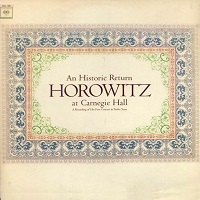 �Columbia : Horowitz - Carnegie Hall Historic Return