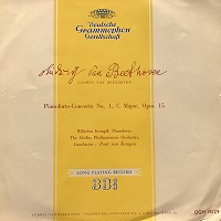 �Deutsche Grammophon : Kempff - Beethoven Concerto No. 1