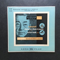 �RCA Victor : Kapell - Rachmaninov Rhapsody on a Theme by Paganini